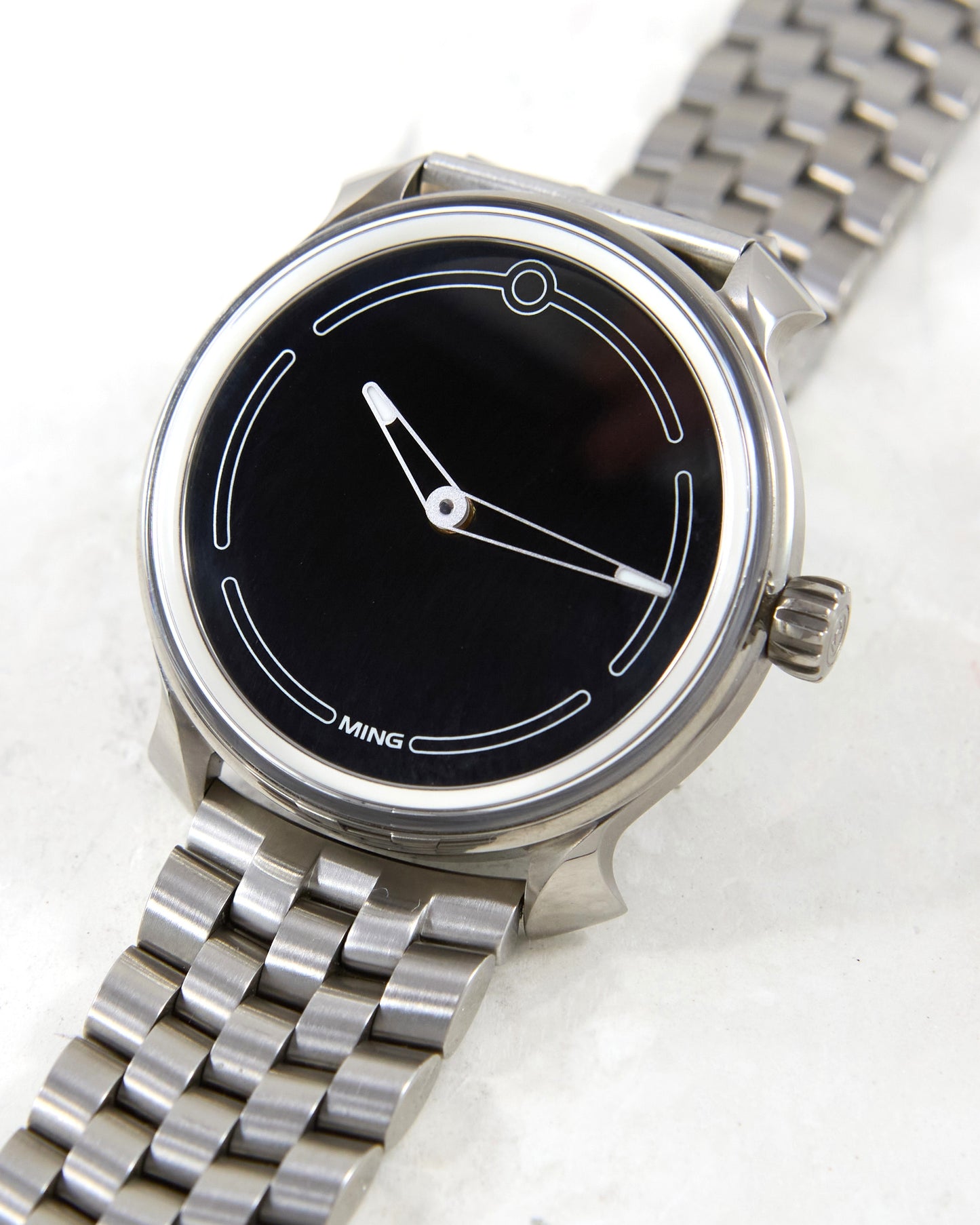 Ming 19.05 Black Dial in Grade 5 Titanium Case and Bracelet with Box & Papers - 1 of 15 Examples Made