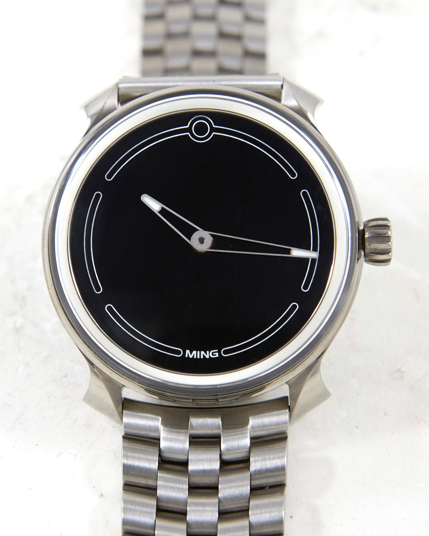 Ming 19.05 Black Dial in Grade 5 Titanium Case and Bracelet with Box & Papers - 1 of 15 Examples Made