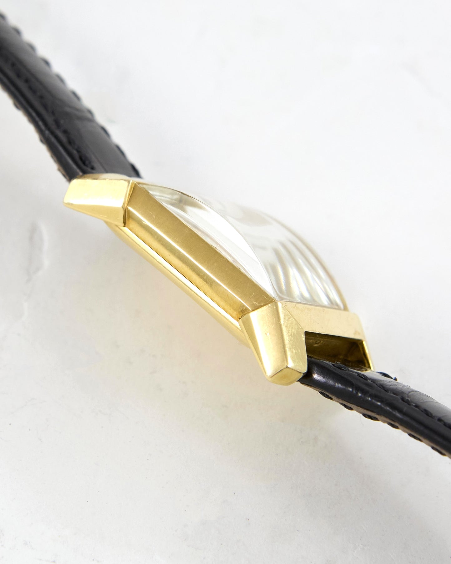 Patek Philippe Rectangular 2553 in Gold with Signed Strap and Buckle