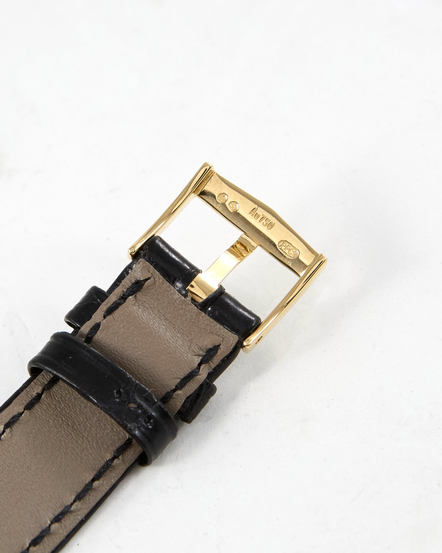 Patek Philippe Rectangular 2553 in Gold with Signed Strap and Buckle