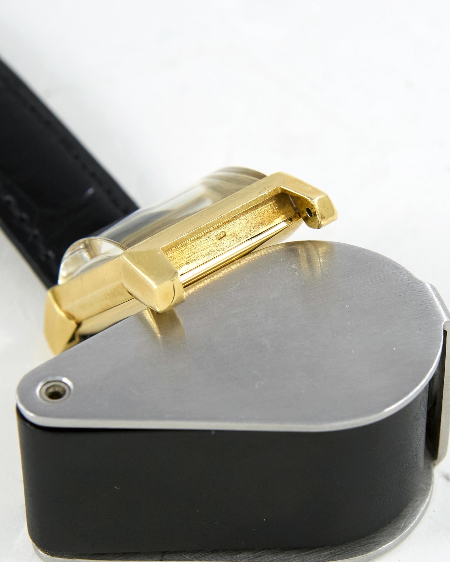 Patek Philippe Rectangular 2553 in Gold with Signed Strap and Buckle