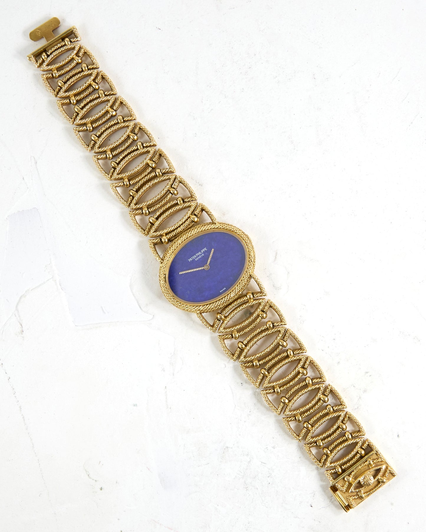 Patek Philippe Oval Lapis Lazuli 4290 in Yellow Gold Case and Bracelet