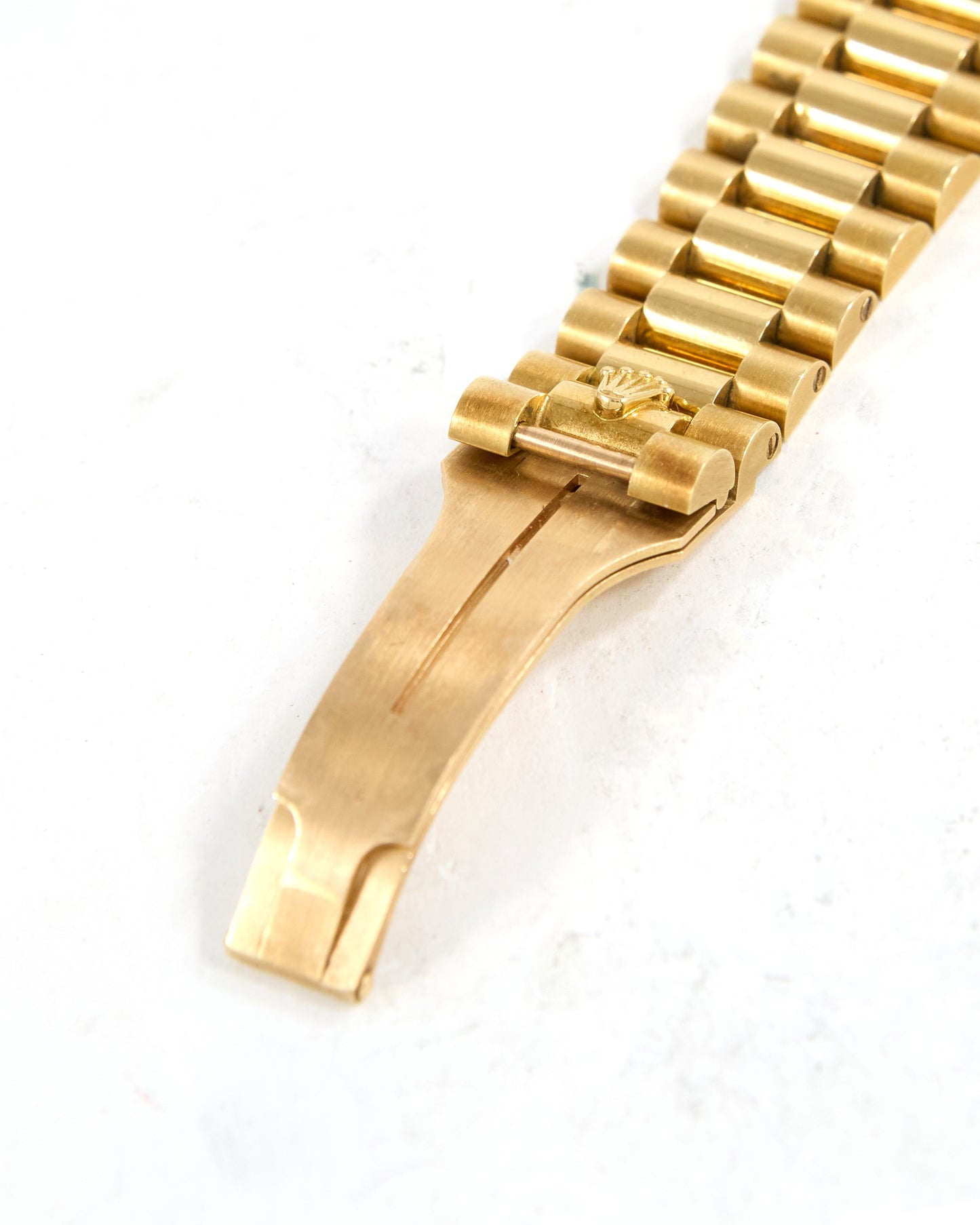 Rolex Day-Date 18238 Onyx Dial in Yellow Gold Case on President Bracelet with Box and Papers - NOS Condition