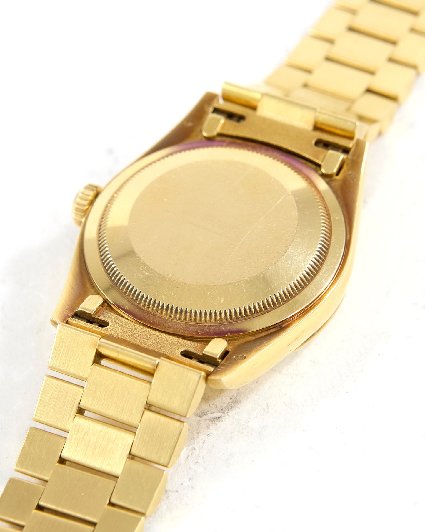 Rolex Day-Date 18238 Champagne Dial in Yellow Gold Case on  President Bracelet with Serial Tag