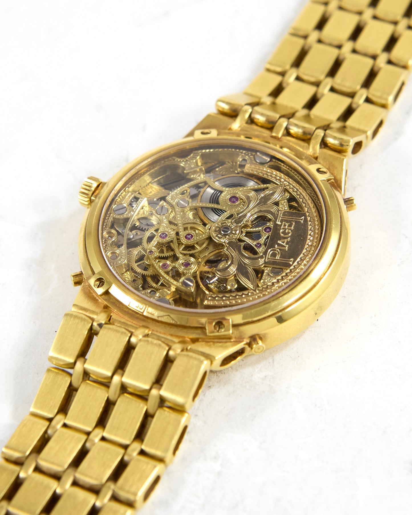 Piaget Openworked Perpetual Calendar Automatic in Yellow Gold Case and Bracelet