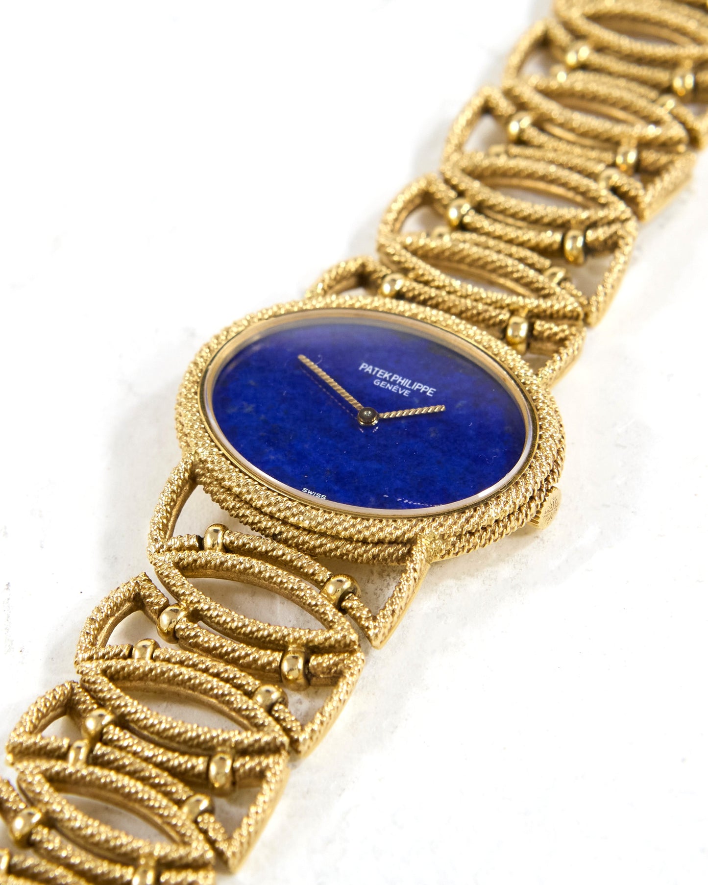 Patek Philippe Oval Lapis Lazuli 4290 in Yellow Gold Case and Bracelet