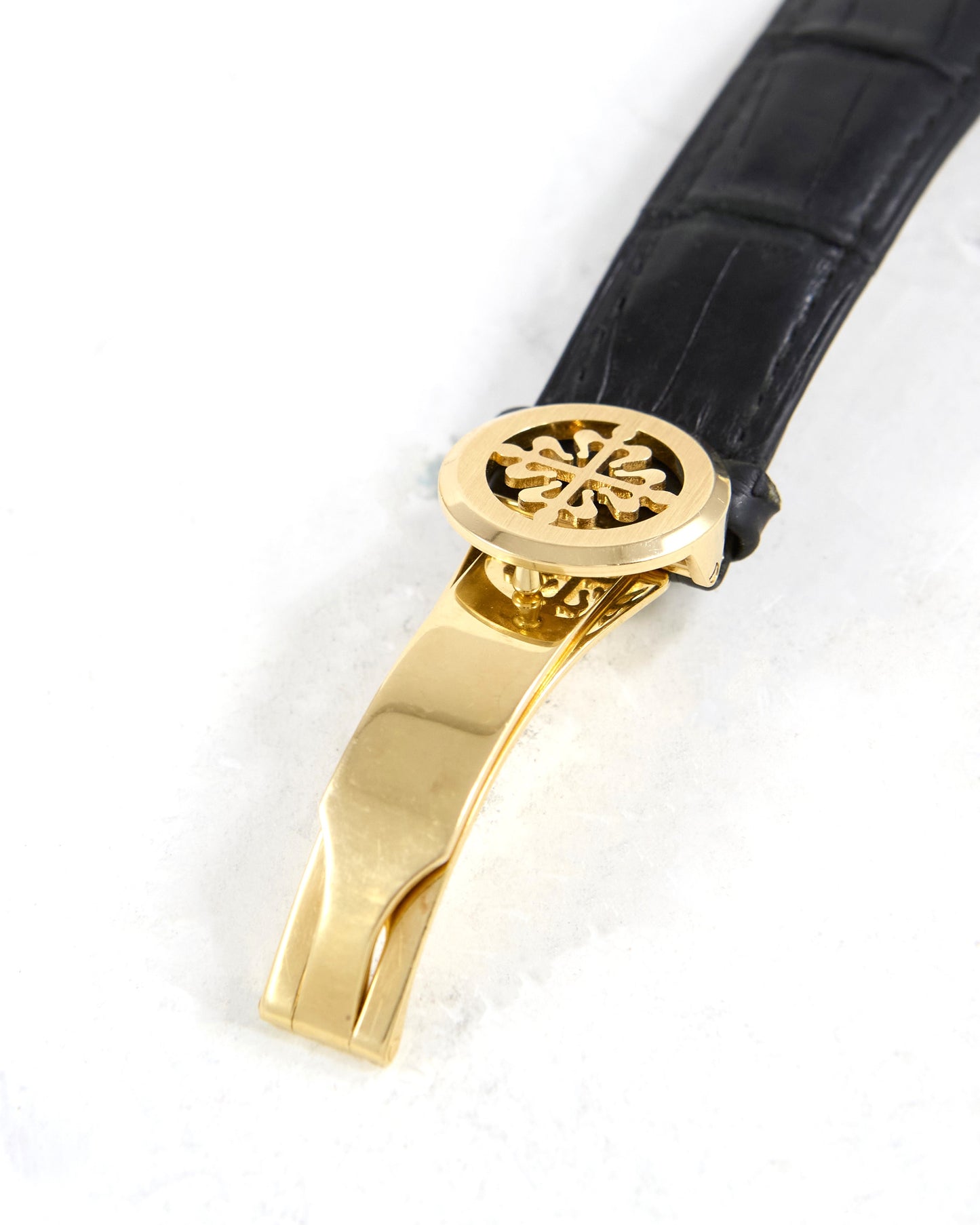 Patek Philippe Aquanaut 5060SJ in Yellow Gold on Leather Strap and Deployant Buckle