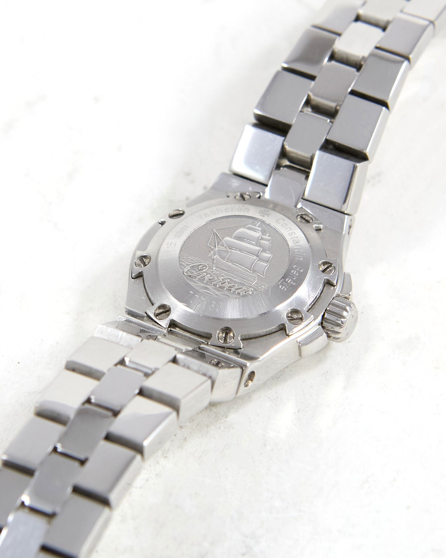 Vacheron Constantin Overseas 16050 Ladies Blue Dial in Steel Case and Bracelet
