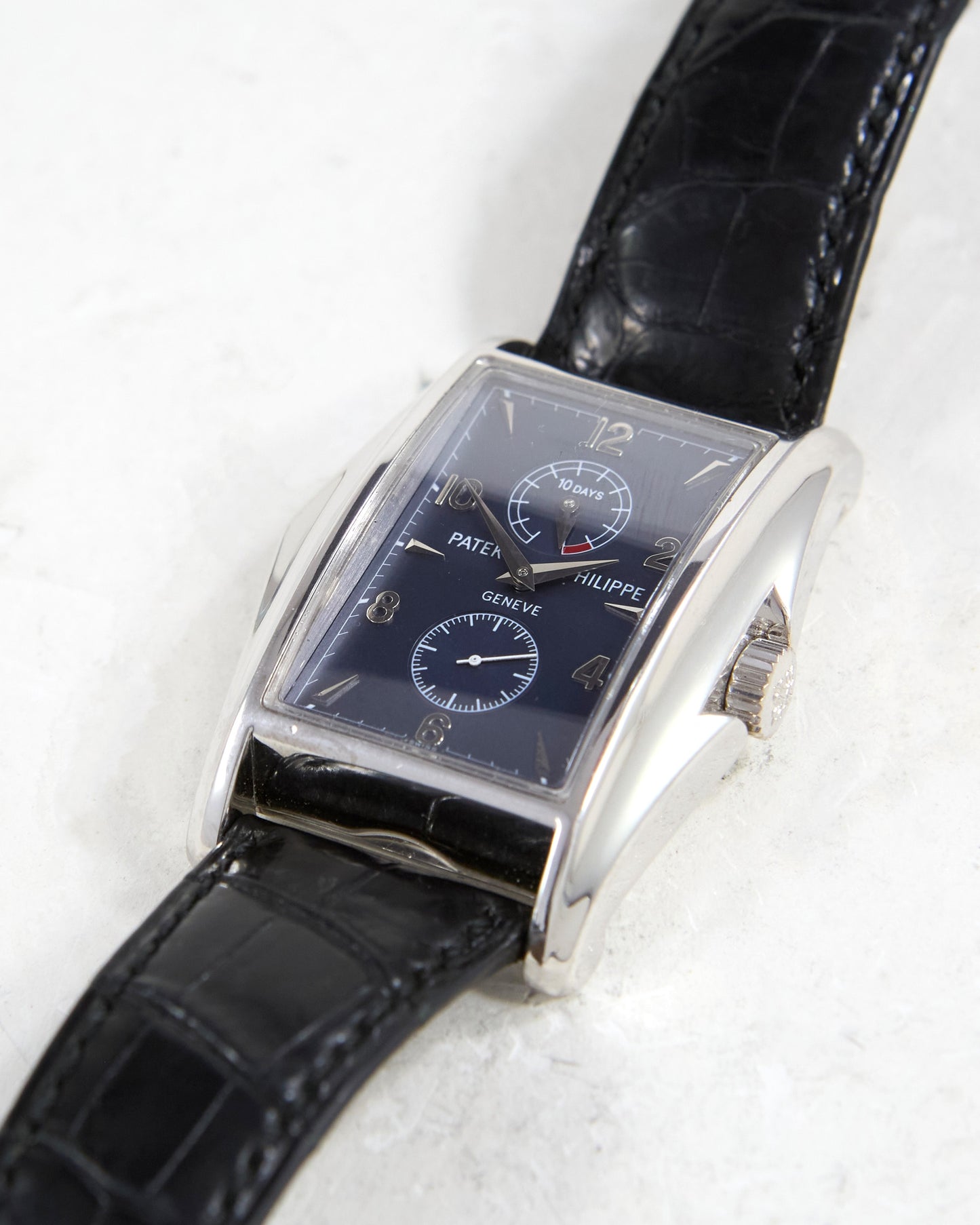 Patek Philippe Millenium Ten Day Power Reserve in White Gold with Box & Papers