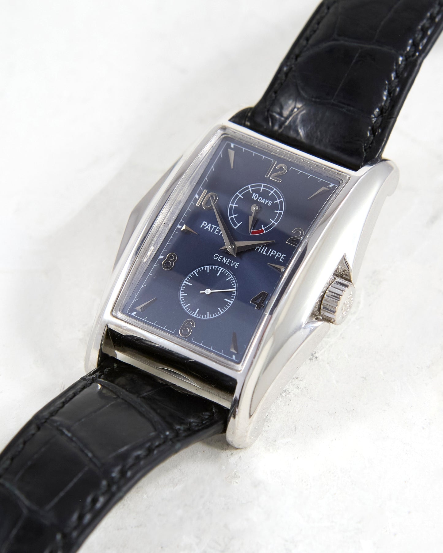 Patek Philippe Millenium Ten Day Power Reserve in White Gold with Box & Papers