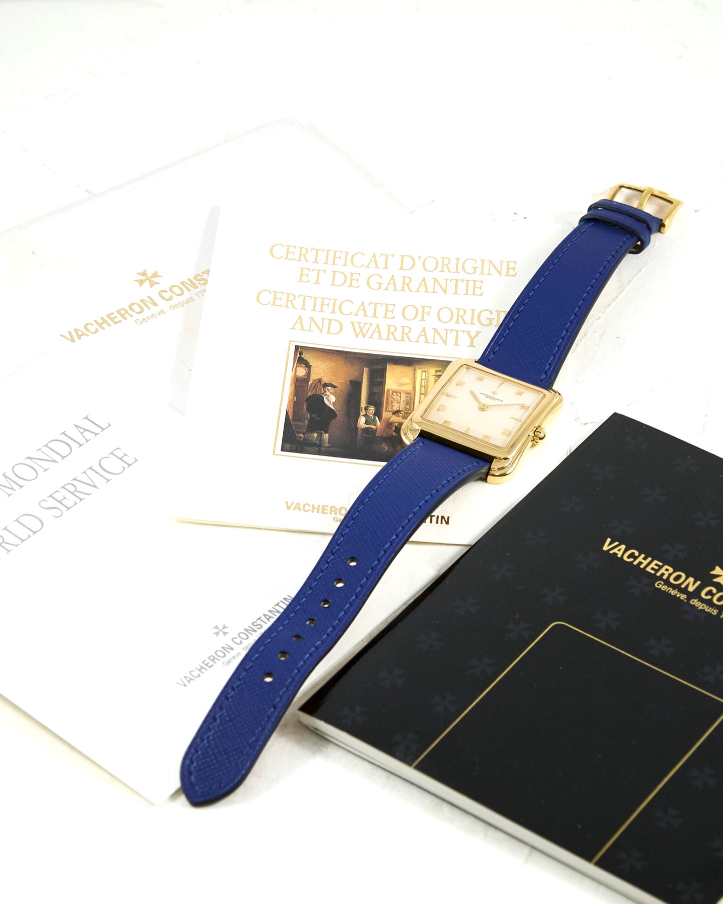 Vacheron Constantin Toledo 31100 in Yellow Gold Case Signed Strap and Buckle with Papers