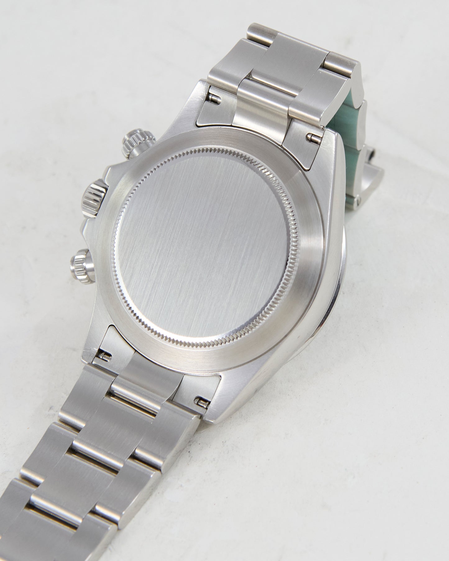 ROLEX DAYTONA BLACK DIAL IN STEEL ON OYSTER BRACELET WITH PAPERS
