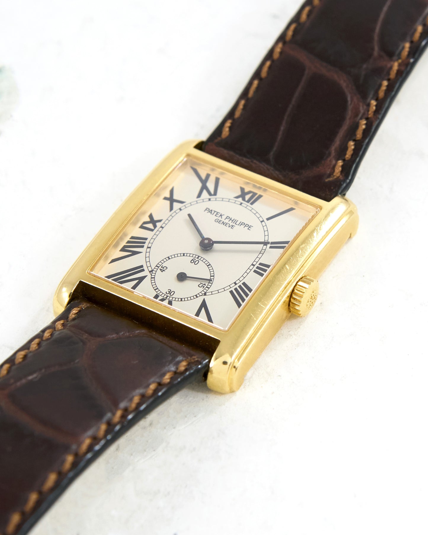 Patek Philippe Gondolo in Yellow Gold on Leather Strap and Buckle