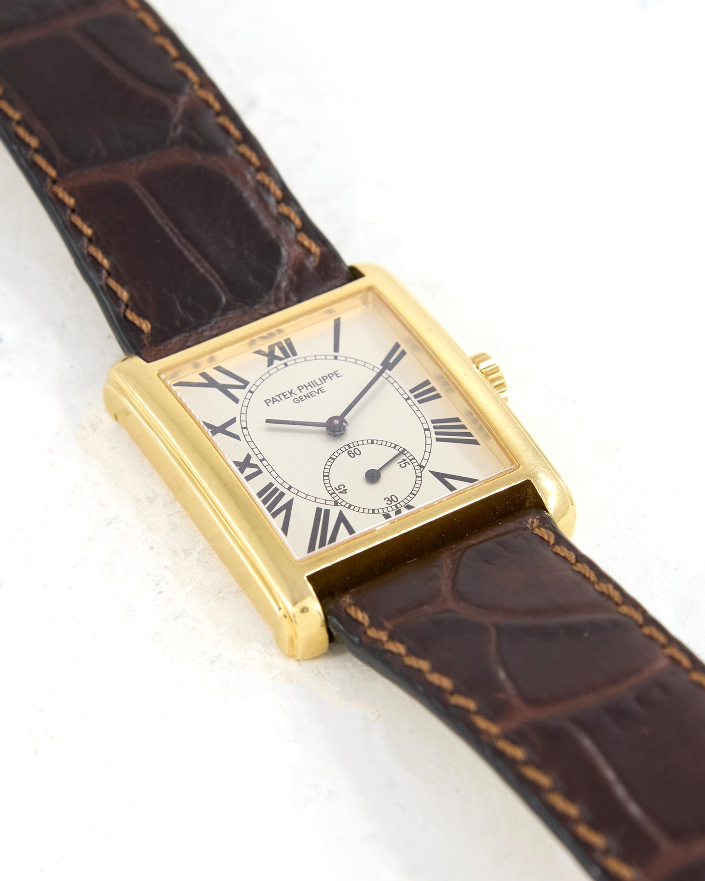 Patek Philippe Gondolo in Yellow Gold on Leather Strap and Buckle