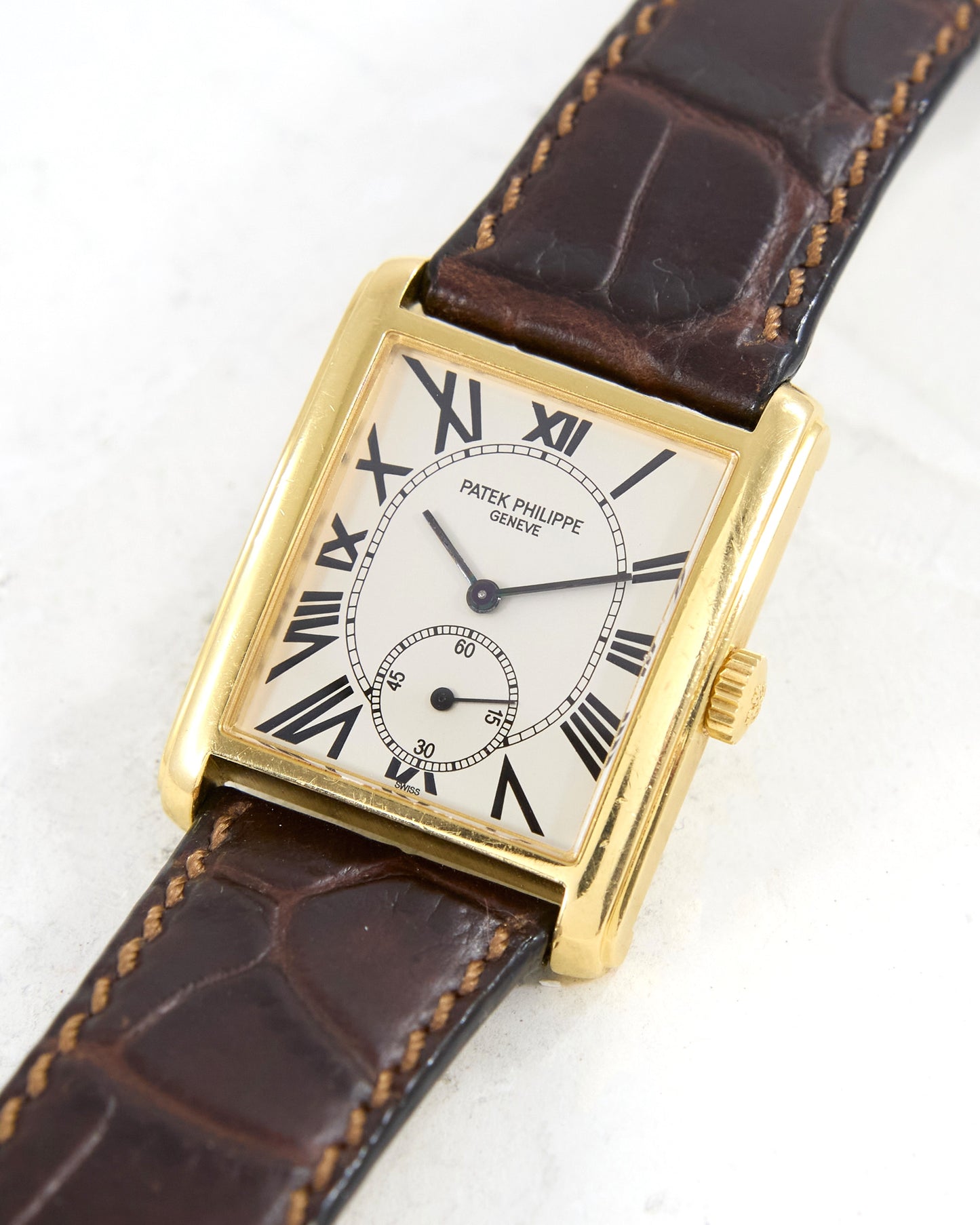 Patek Philippe Gondolo in Yellow Gold on Leather Strap and Buckle
