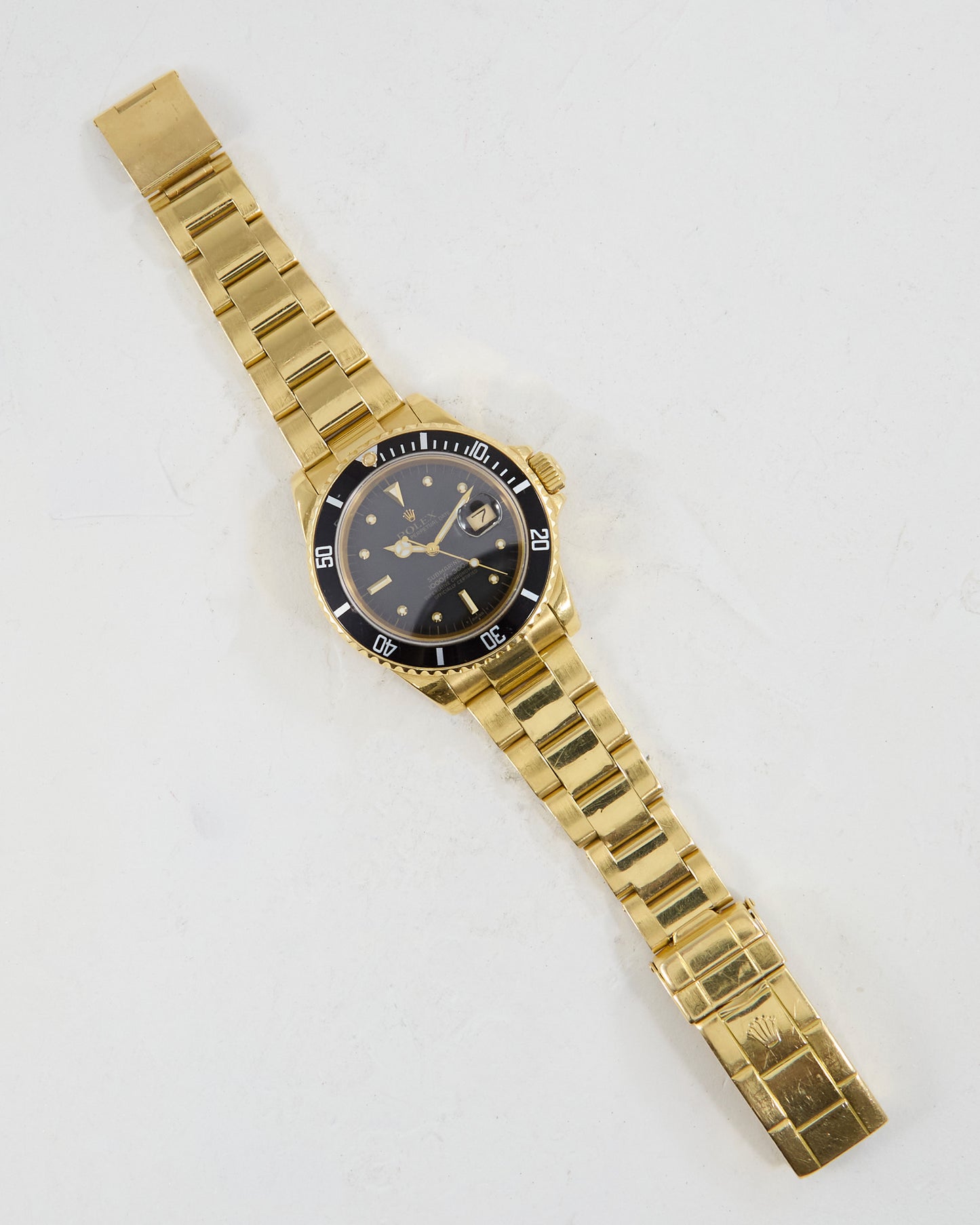 Rolex Submariner Black Nipple Dial in Yellow Gold Case and Bracelet