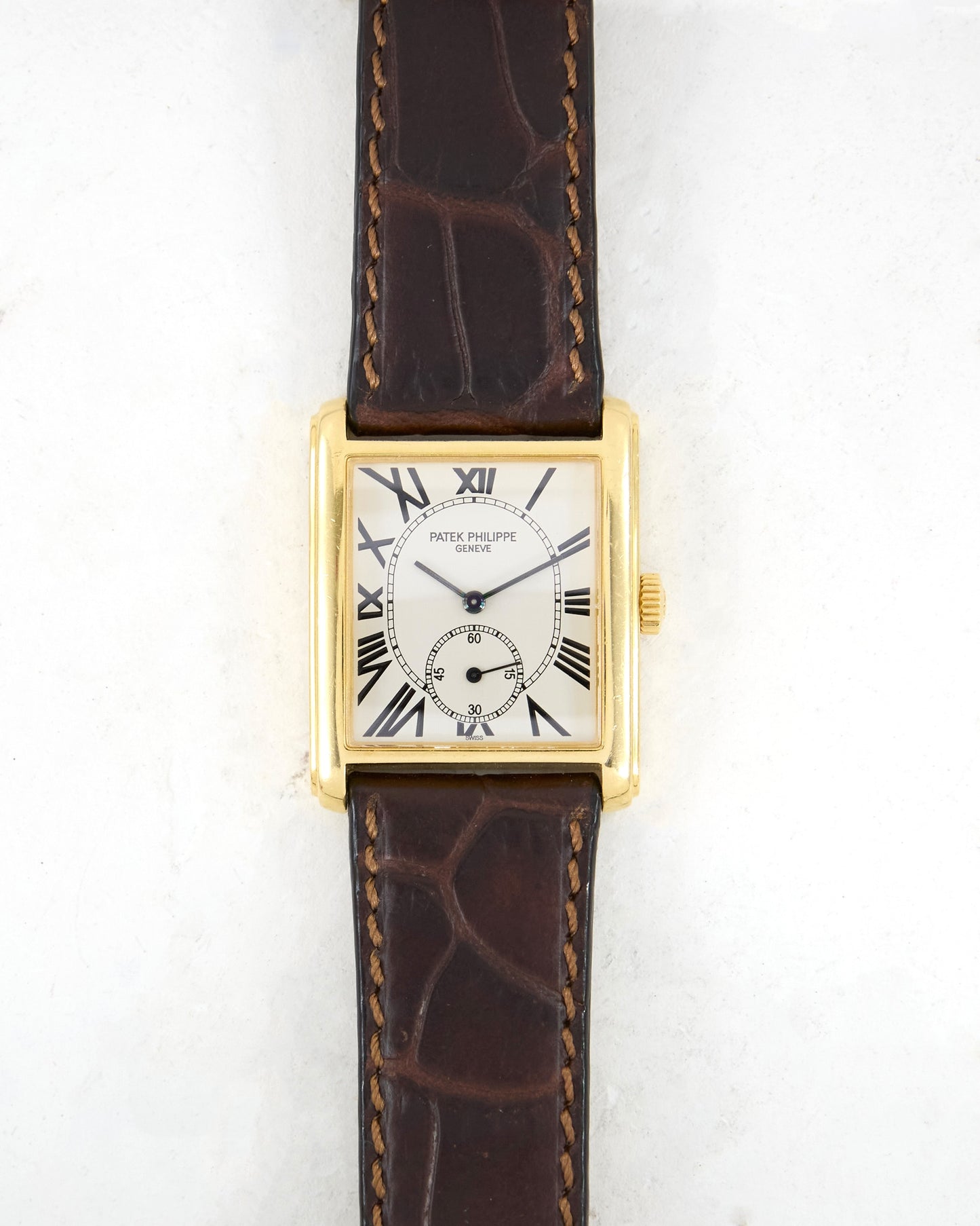 Patek Philippe Gondolo in Yellow Gold on Leather Strap and Buckle