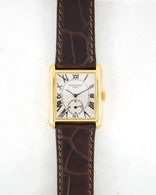 Patek Philippe Gondolo in Yellow Gold on Leather Strap and Buckle