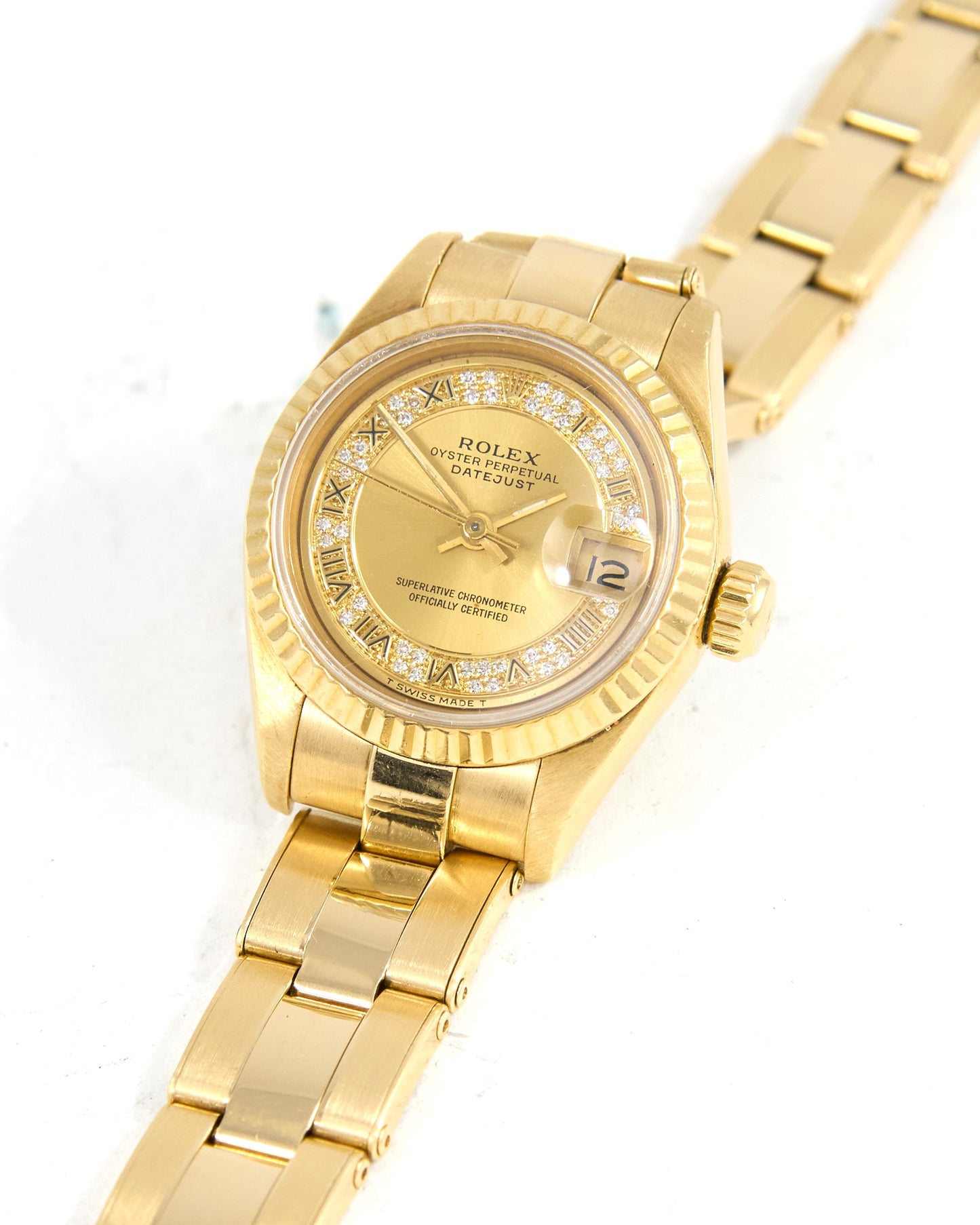 Rolex Ladies Datejust 69178 in Yellow Gold with Oyster Bracelet