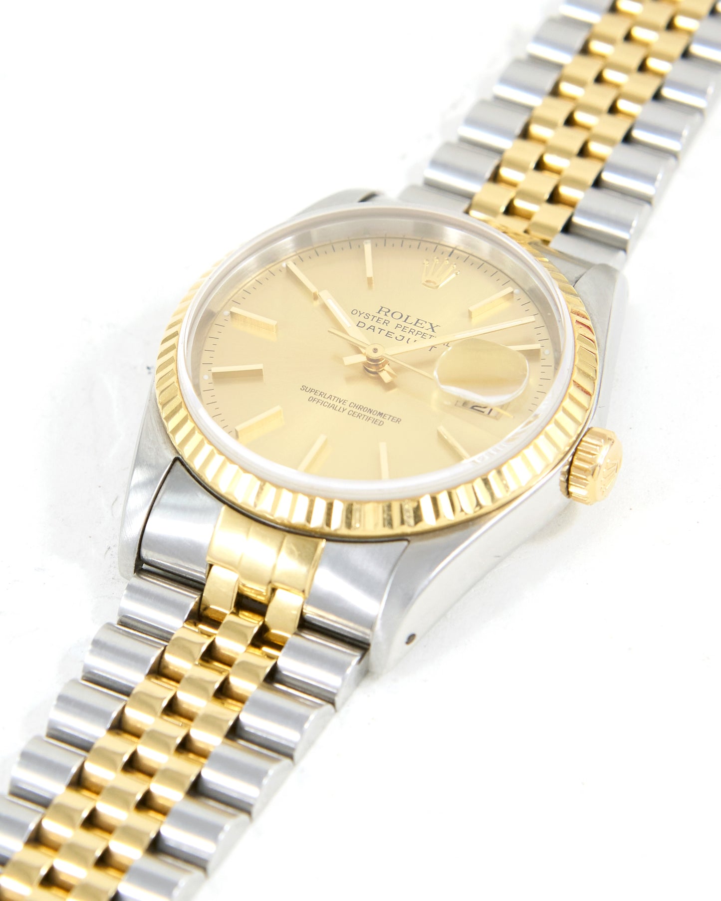 Rolex Datejust 16233 Champagne Dial with Papers