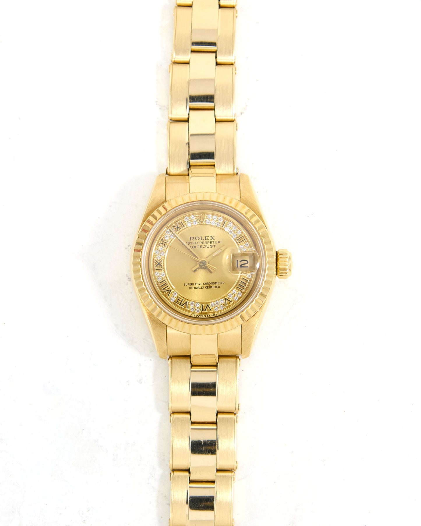 Rolex Ladies Datejust 69178 in Yellow Gold with Oyster Bracelet