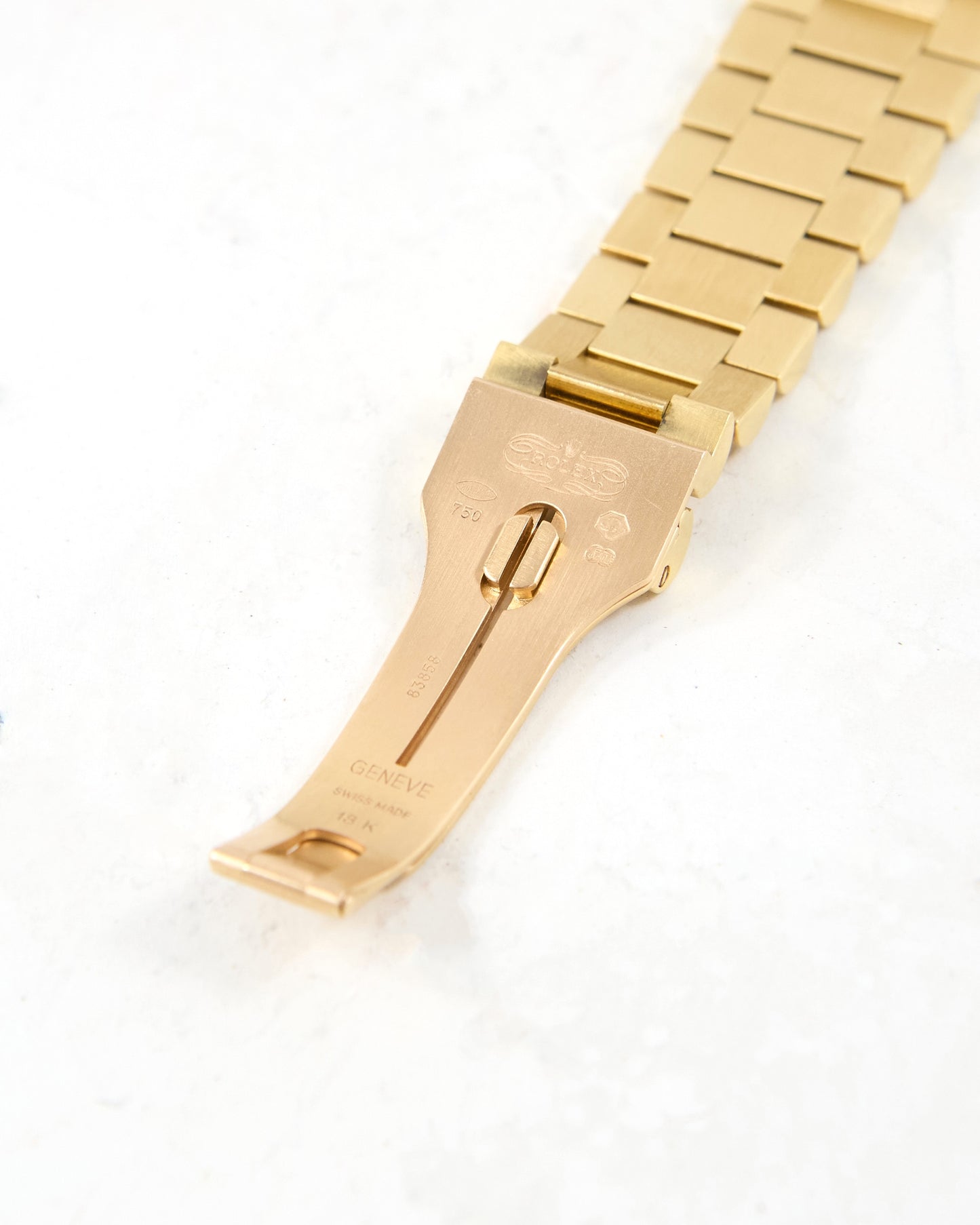 Rolex Day-Date 118238 Fluted Bezel Silver Dial in Yellow Gold Case and Bracelet