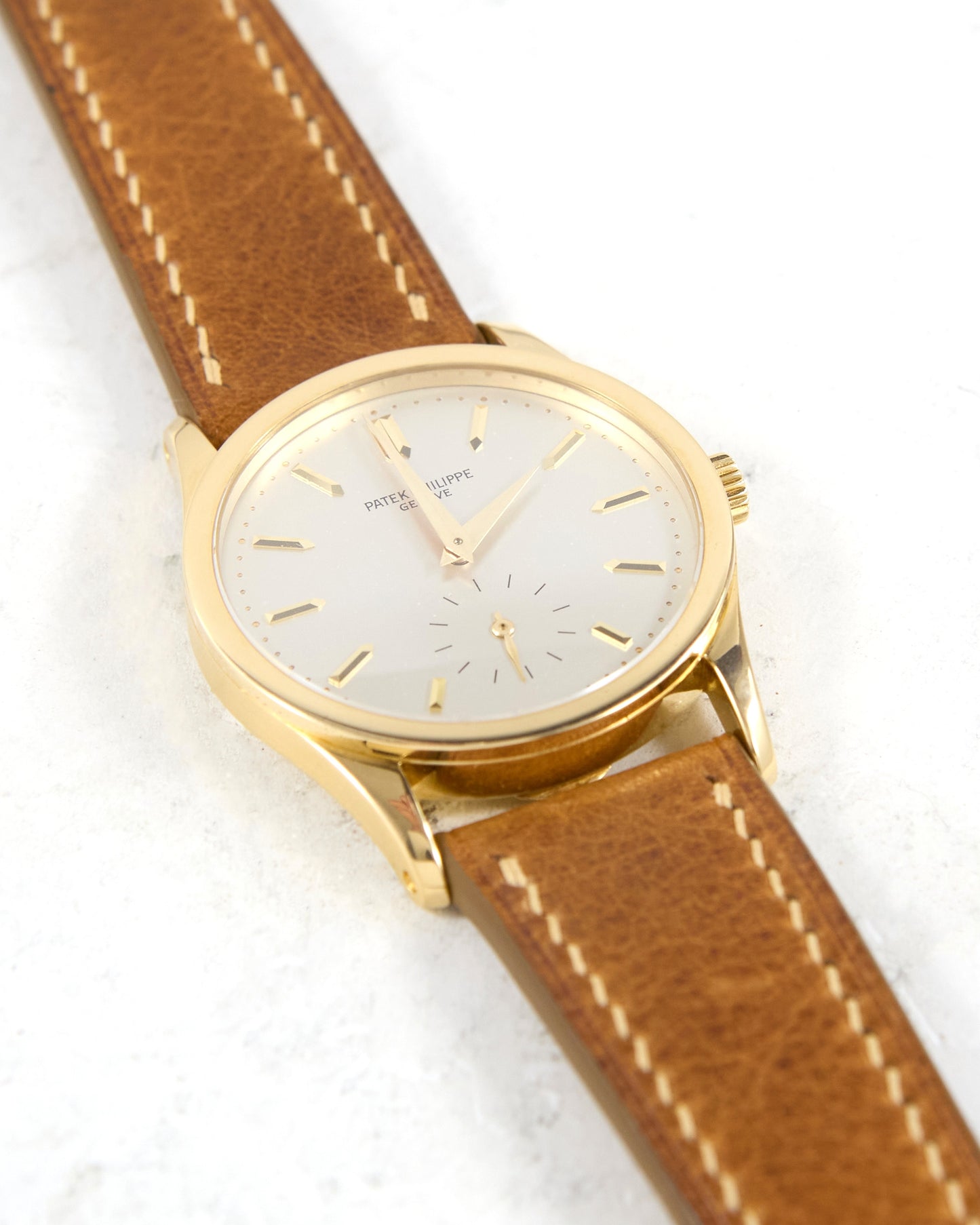 Patek Philippe Calatrava 3796J in Yellow Gold on Leather Strap and Buckle