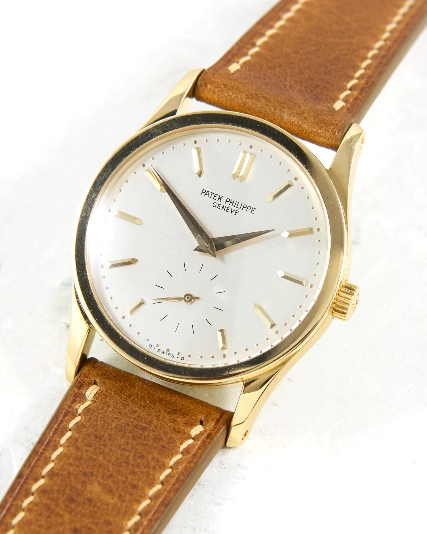 Patek Philippe Calatrava 3796J in Yellow Gold on Leather Strap and Buckle