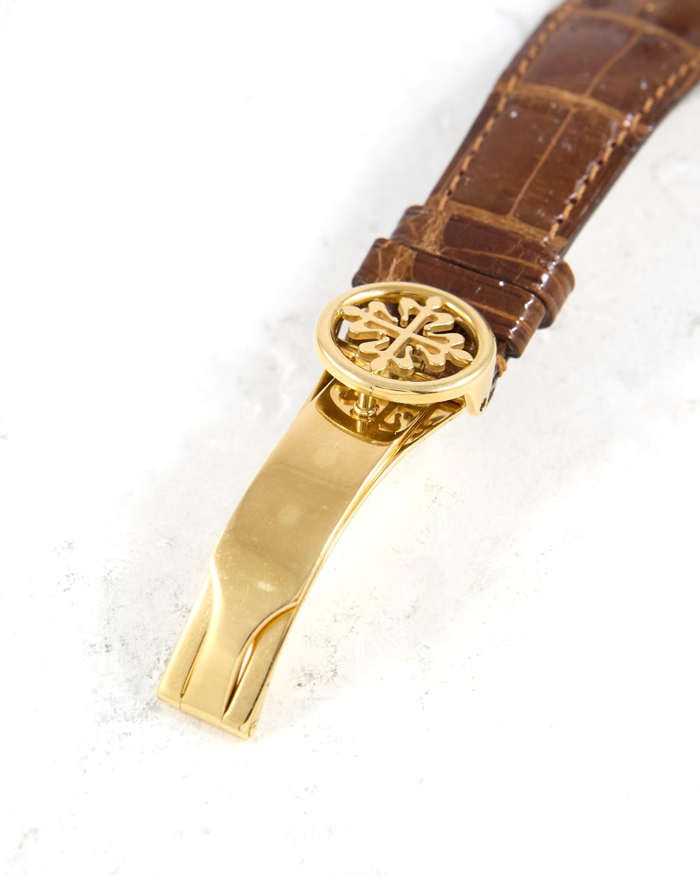Patek Philippe Calatrava Travel Time 5134J in Yellow Gold with Leather Strap and Deployant Buckle with Box & Papers