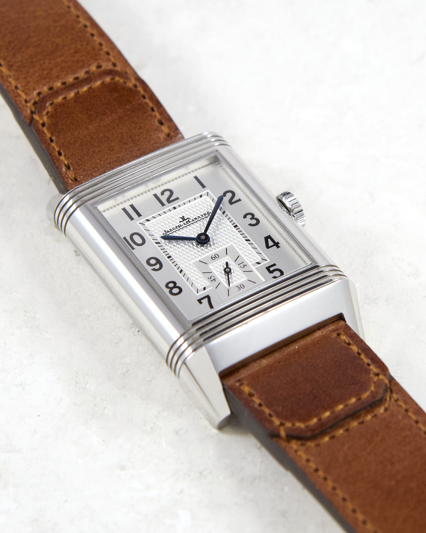 Jaeger-LeCoultre Reverso Duoface Q3848422 in Steel on Leather Strap and Deployant