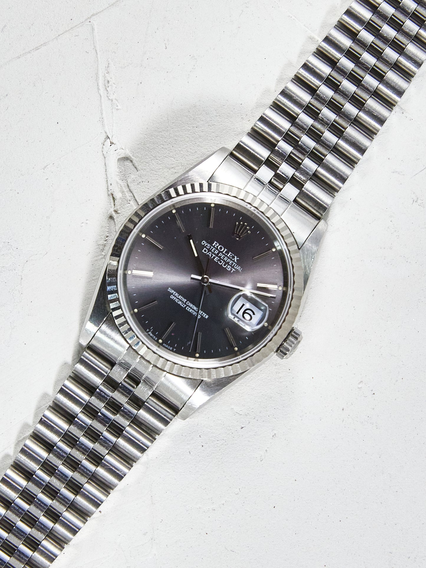 ROLEX GREY DIAL DATEJUST