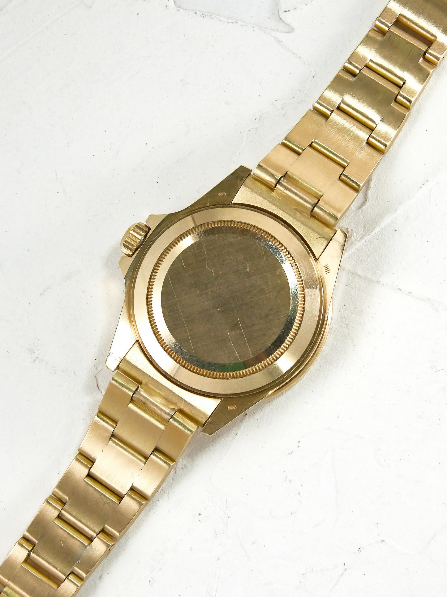 ROLEX SUBMARINER BLACK NIPPLE DIAL IN YELLOW GOLD