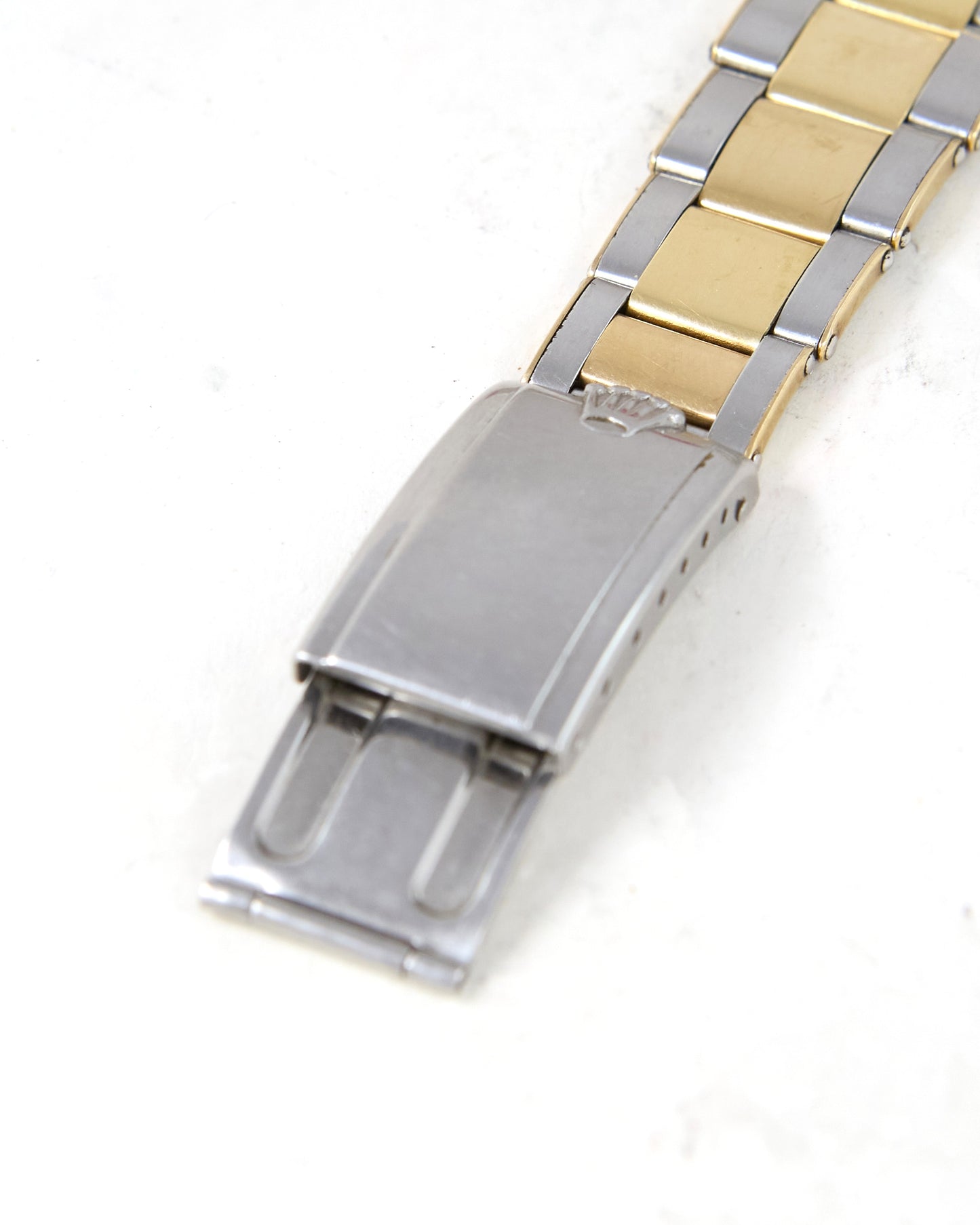 Rolex Datejust 6605 "Serpico y Laino" with Roulette Date Wheel in Steel & Gold on Oyster Rivet Bracelet