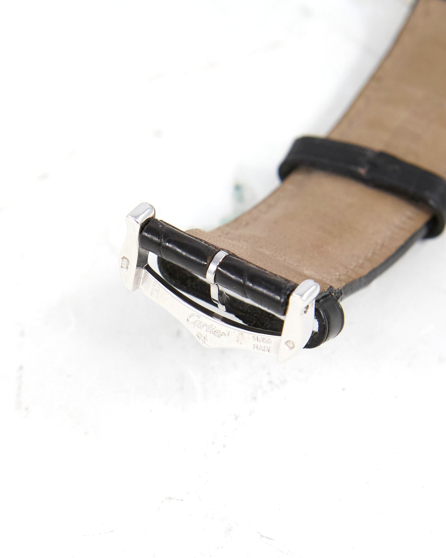 Cartier Tank Française Automatic in White Gold with Cartier Strap and Buckle