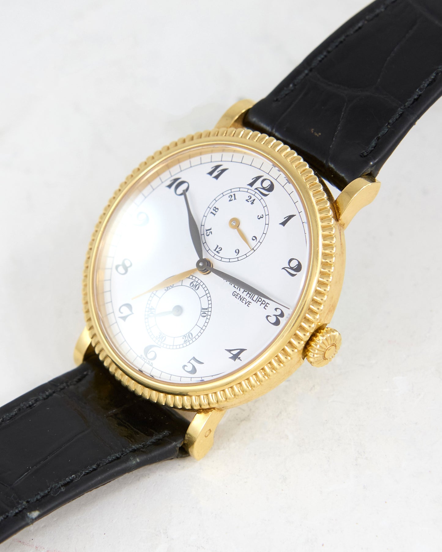 Patek Philippe Calatrava Travel Time 5034 Breguet Numeral Dial in Yellow Gold Case