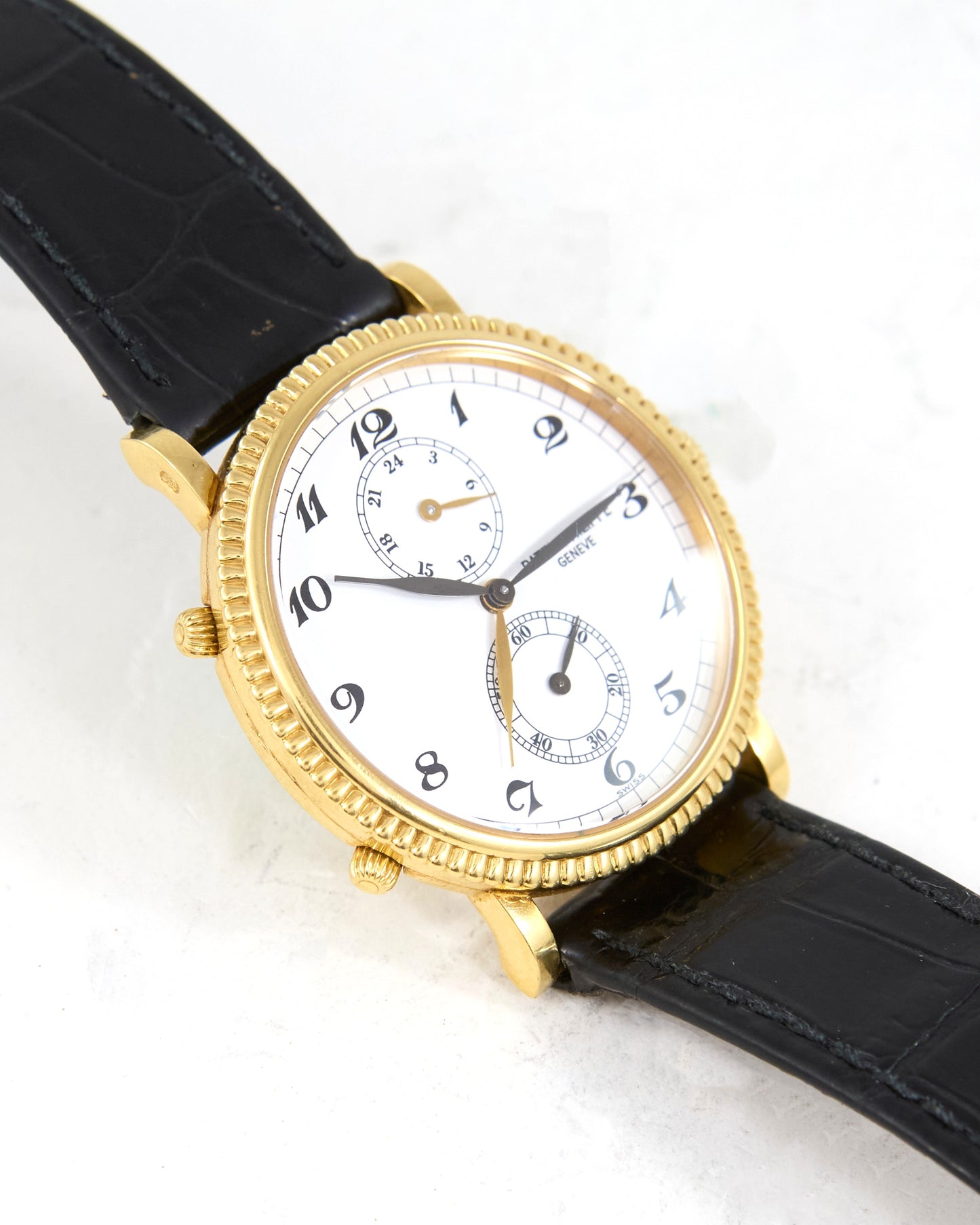 Patek Philippe Calatrava Travel Time 5034 Breguet Numeral Dial in Yellow Gold Case