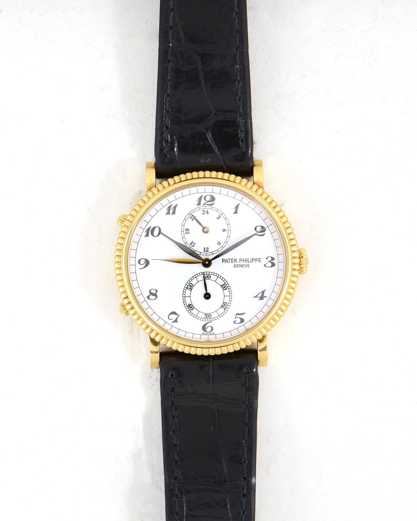 Patek Philippe Calatrava Travel Time 5034 Breguet Numeral Dial in Yellow Gold Case