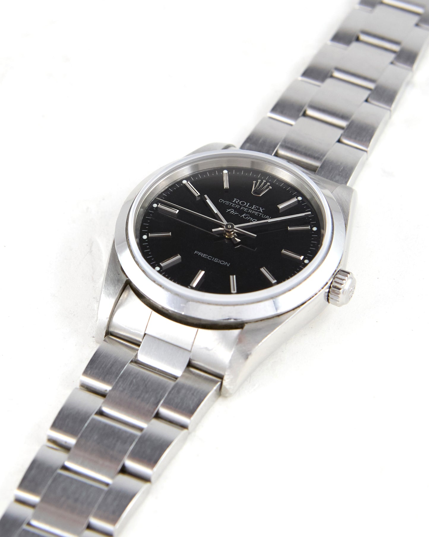 Rolex Air-King 14000M Black Dial on Oyster Bracelet with Rolex Papers