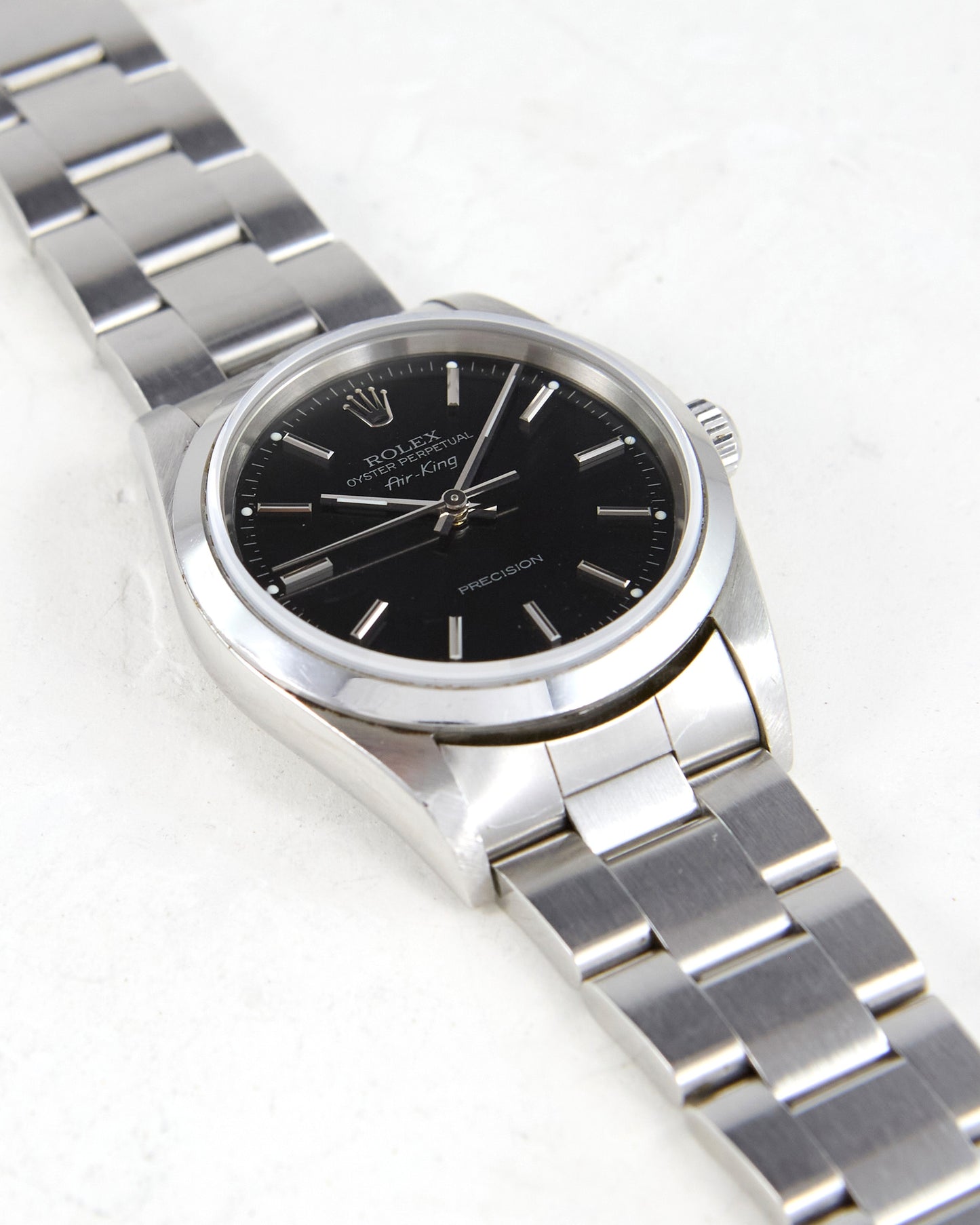 Rolex Air-King 14000M Black Dial on Oyster Bracelet with Rolex Papers