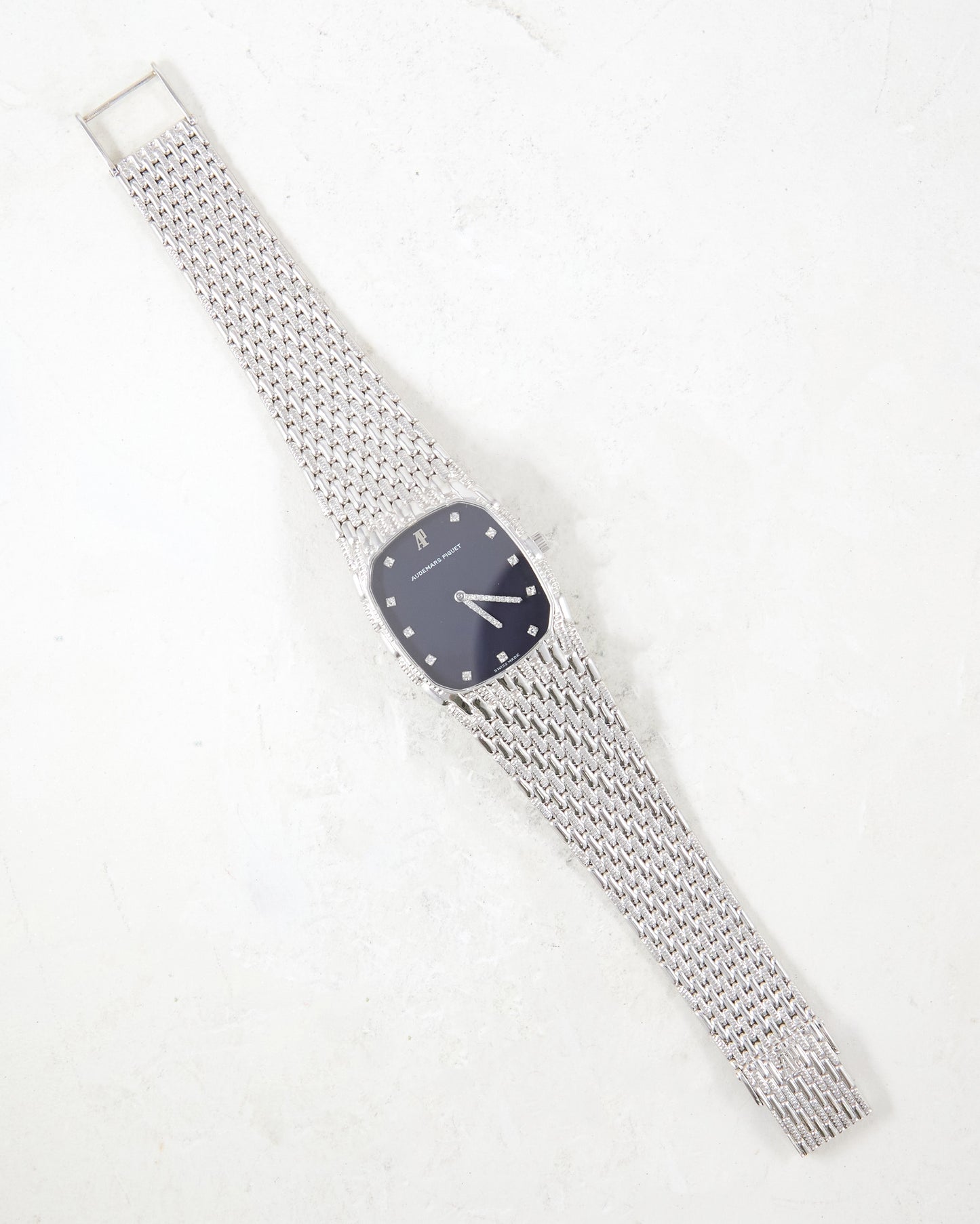 Audemars Piguet Cobra Factory Diamonds in White Gold Case and Bracelet