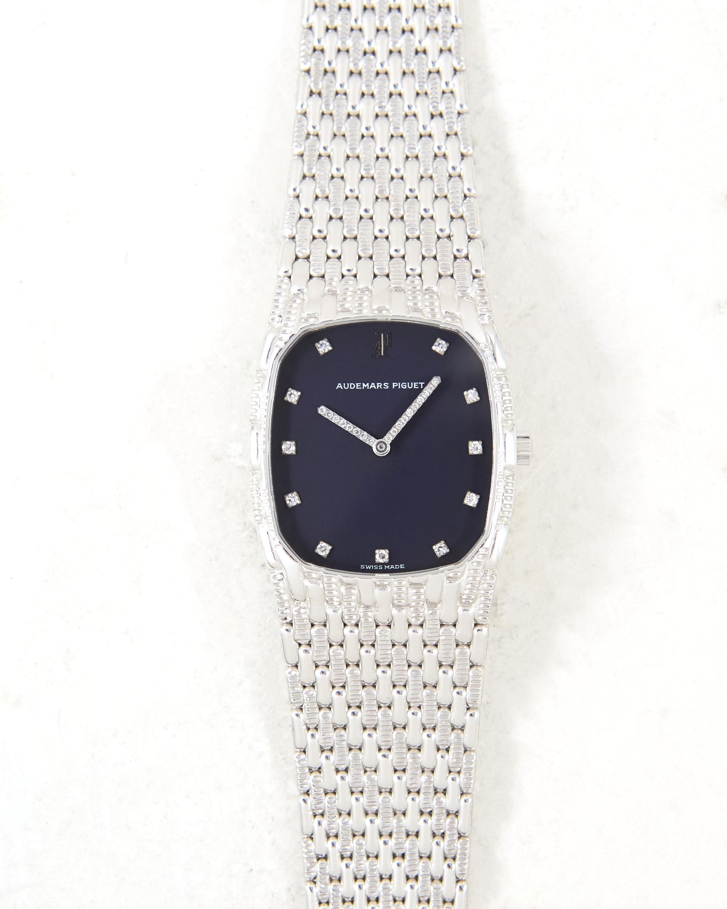 Audemars Piguet Cobra Factory Diamonds in White Gold Case and Bracelet