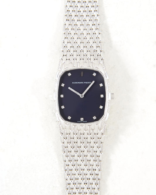 Audemars Piguet Cobra Factory Diamonds in White Gold Case and Bracelet