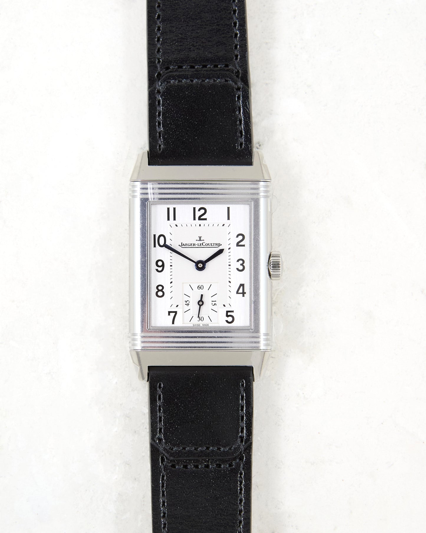 Jaeger-LeCoultre Reverso Classic Monoface Small Seconds in Steel with Box & Papers - Unworn Condition