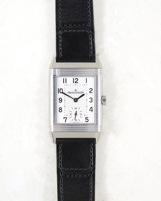 Jaeger-LeCoultre Reverso Classic Monoface Small Seconds in Steel with Box & Papers - Unworn Condition
