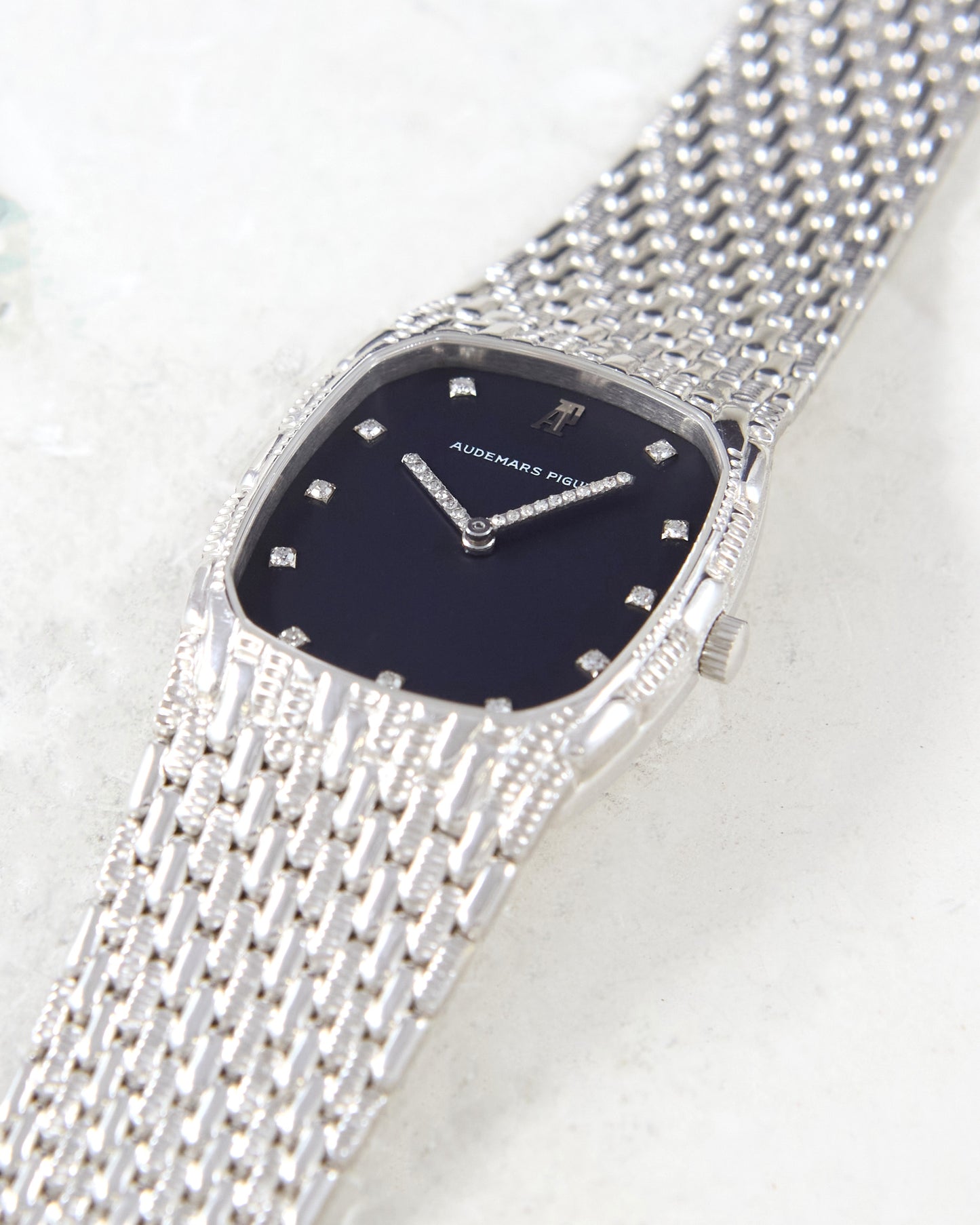 Audemars Piguet Cobra Factory Diamonds in White Gold Case and Bracelet