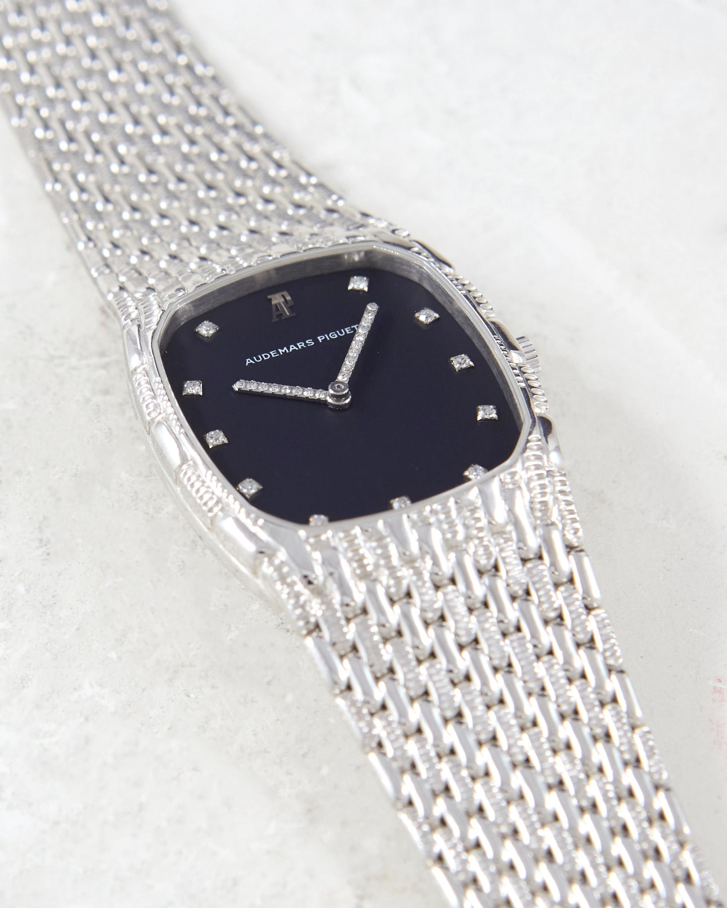 Audemars Piguet Cobra Factory Diamonds in White Gold Case and Bracelet