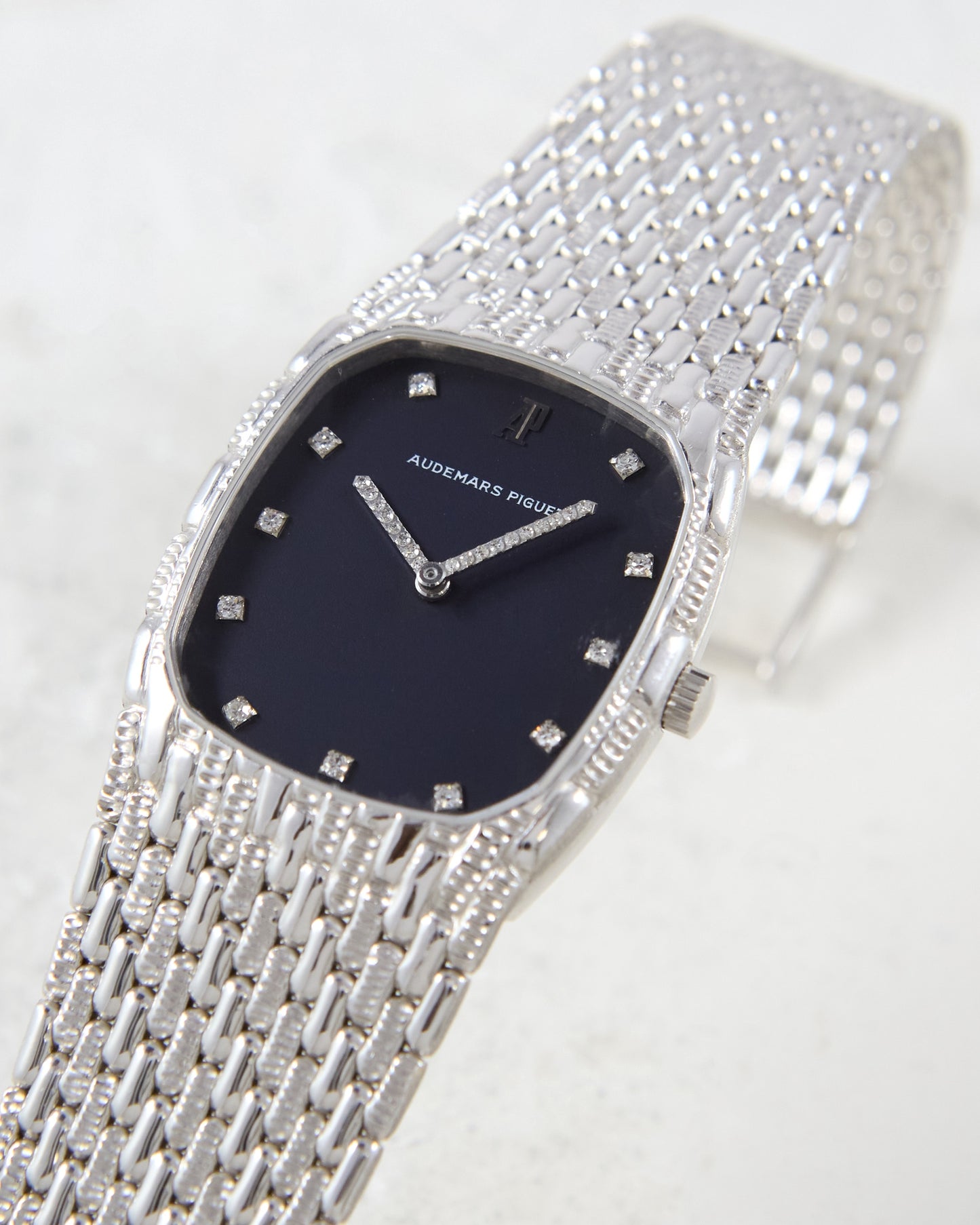 Audemars Piguet Cobra Factory Diamonds in White Gold Case and Bracelet