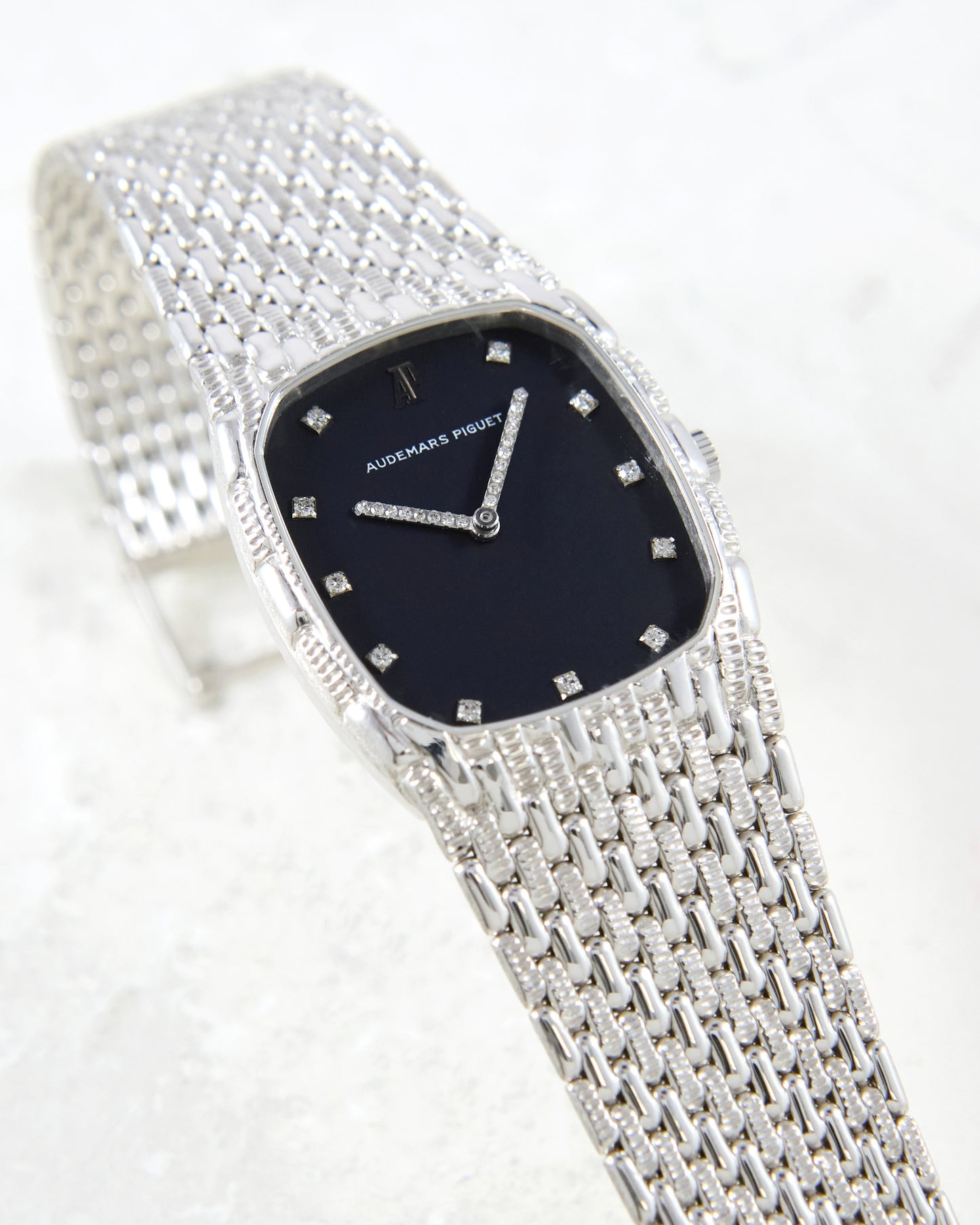 Audemars Piguet Cobra Factory Diamonds in White Gold Case and Bracelet
