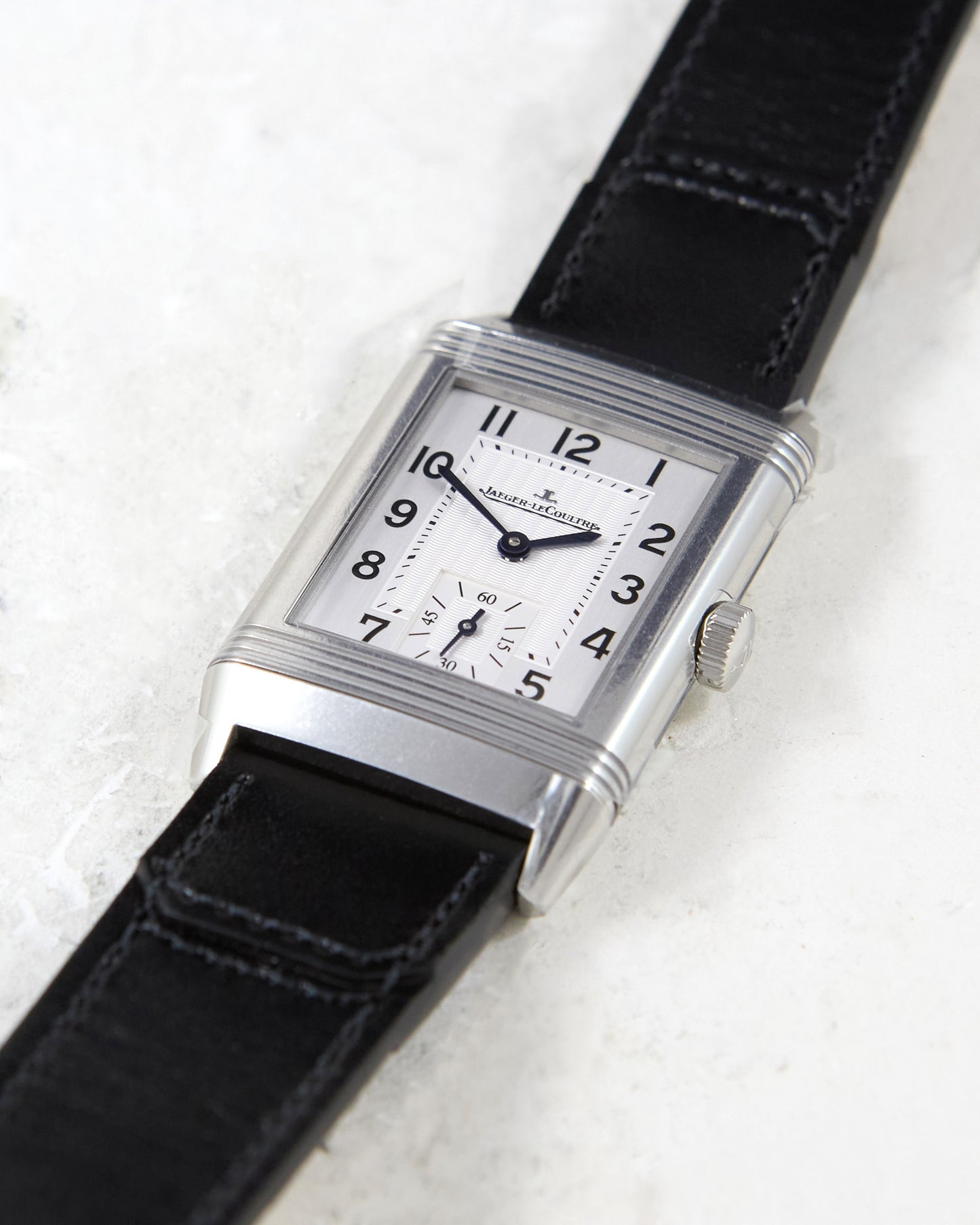 Jaeger-LeCoultre Reverso Classic Monoface Small Seconds in Steel with Box & Papers - Unworn Condition