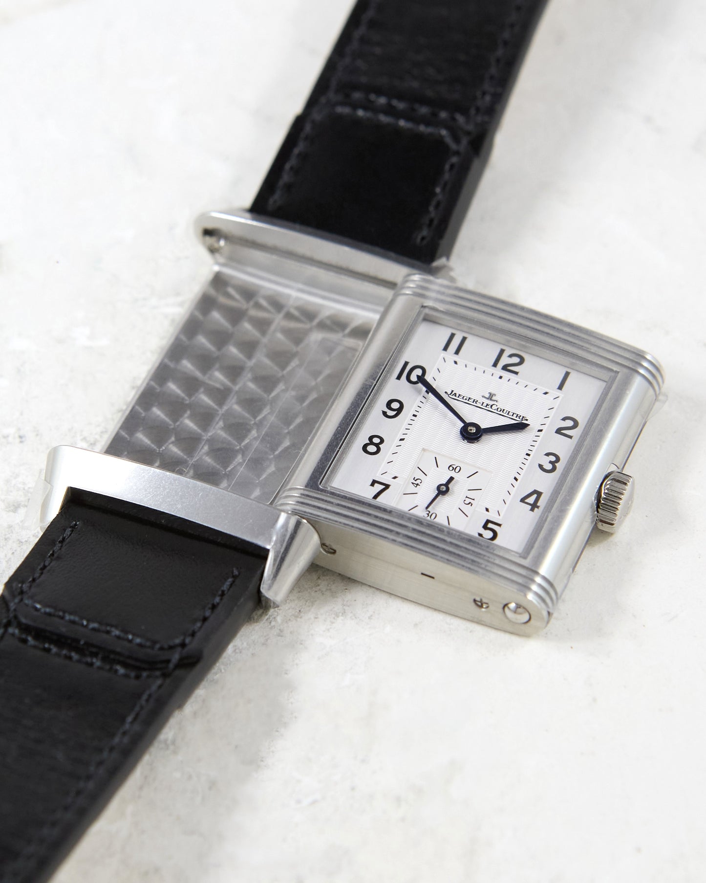 Jaeger-LeCoultre Reverso Classic Monoface Small Seconds in Steel with Box & Papers - Unworn Condition
